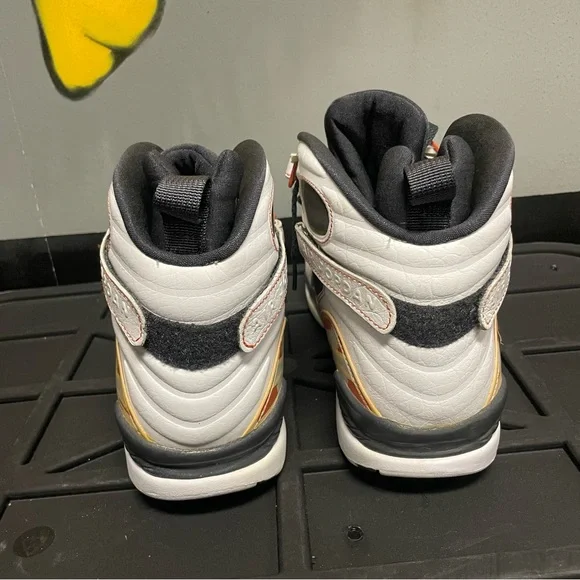 Nike Air Jordan 8 Retro LS 'Black Toe' Men's Basketball Sneaker Size 11.5 NEW - Picture 9 of 9